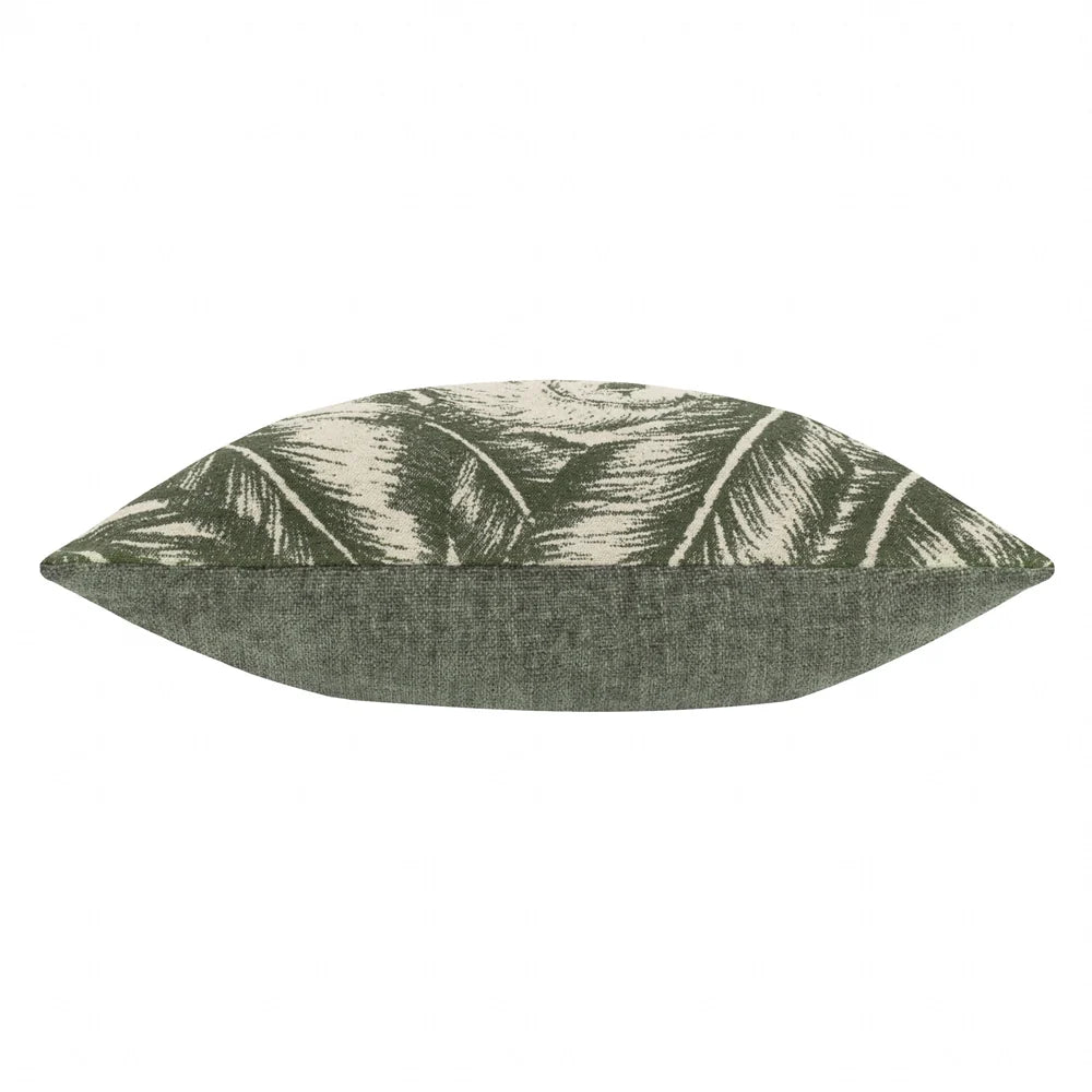 ALBUS JACQUARD CUSHION Green by Wylder