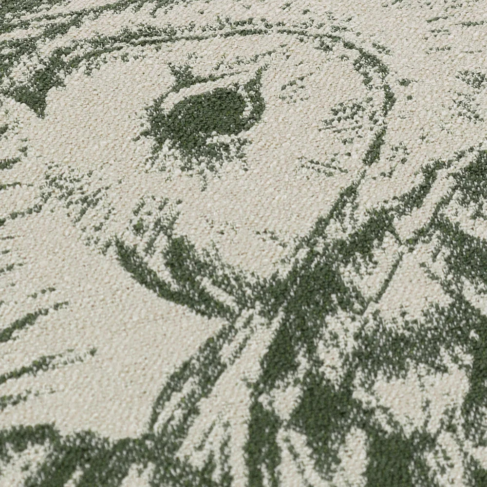 ALBUS JACQUARD CUSHION Green by Wylder