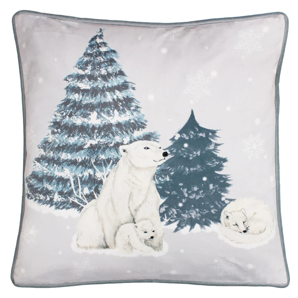 ARCTICUS ARCTIC ANIMAL CUSHION – BLUE by Furn