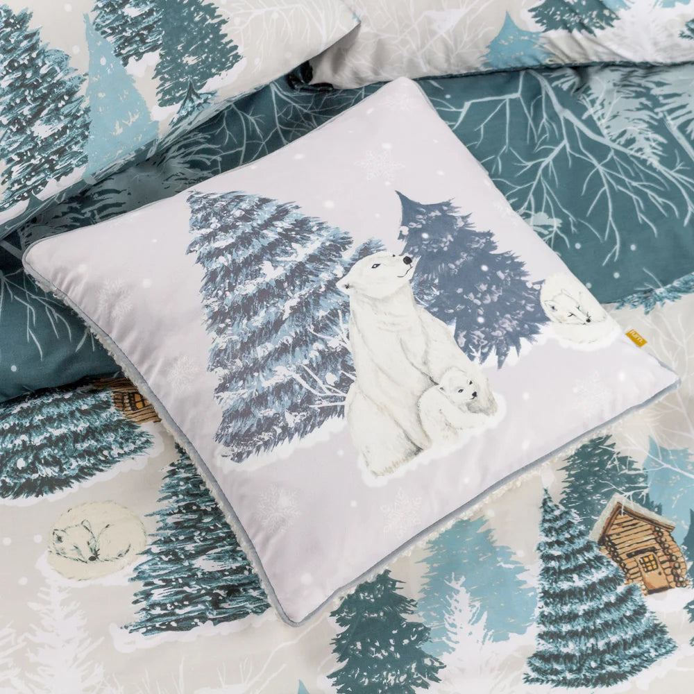 ARCTICUS ARCTIC ANIMAL CUSHION – BLUE by Furn