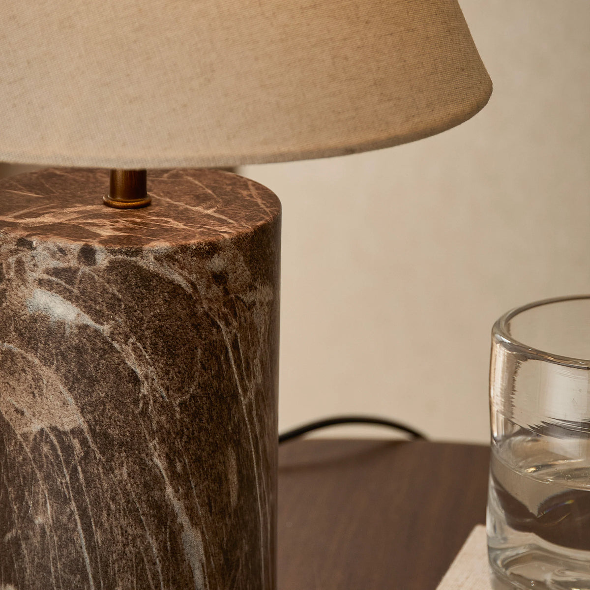 AUSTELL TABLE LAMP – ROSSO, ESPRESSO BROWN & SAND | Yard