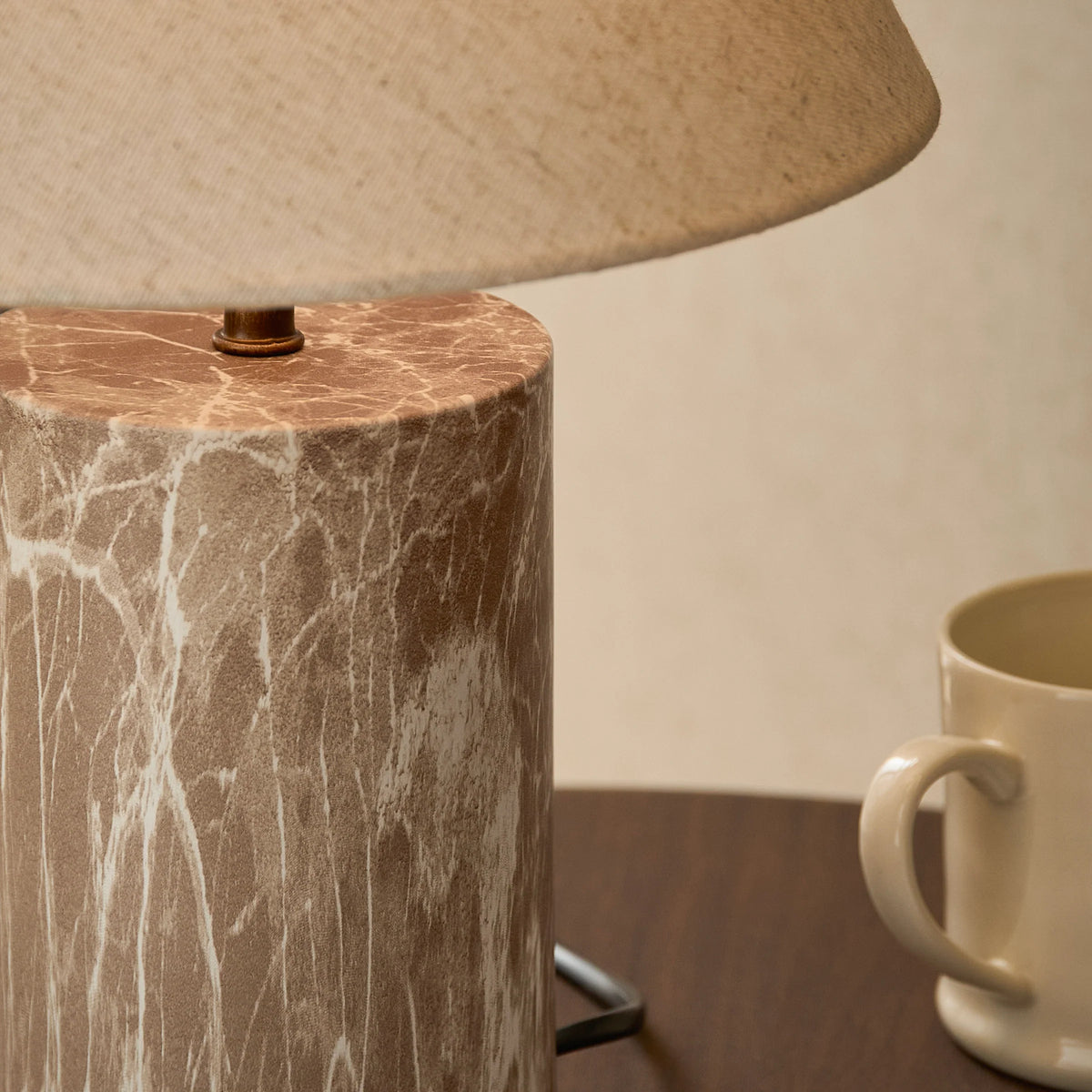 AUSTELL TABLE LAMP – ROSSO, ESPRESSO BROWN & SAND | Yard