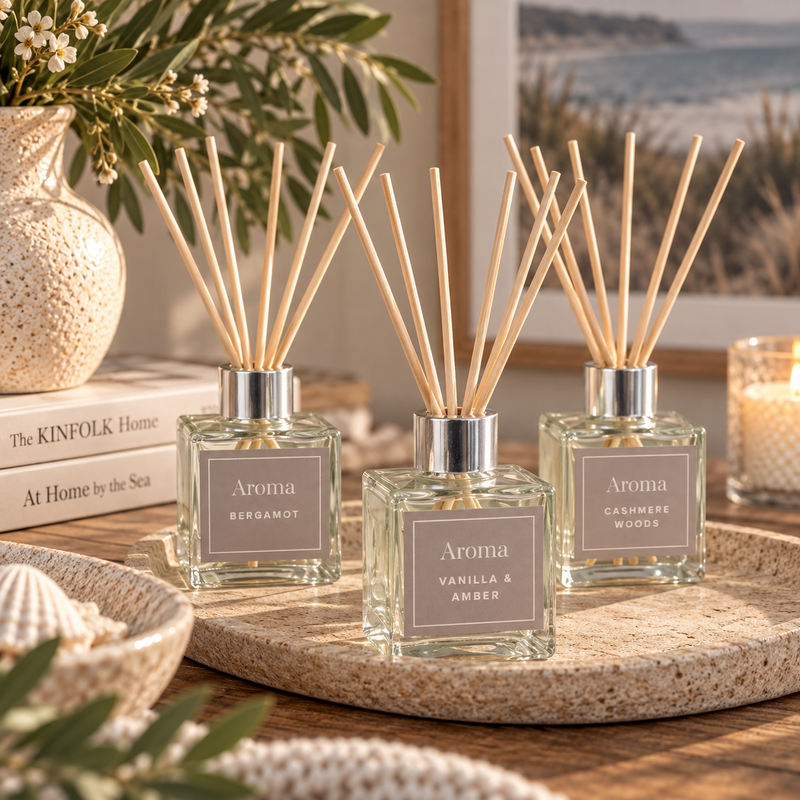 CASHMERE WOODS REED DIFFUSERS – SET OF 3 Curated by simply Hazel