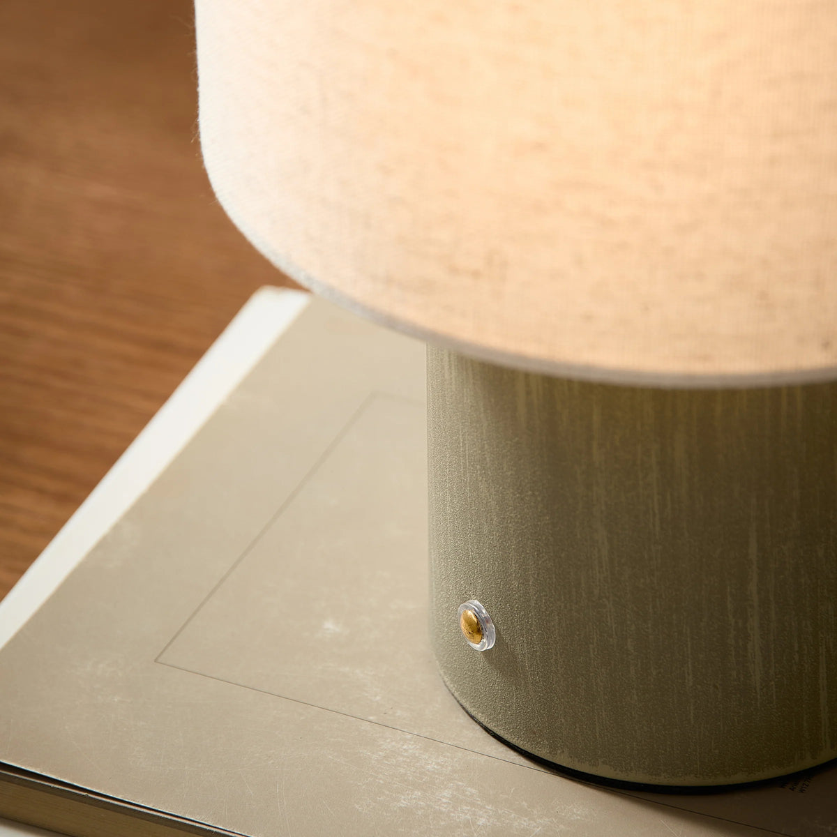 FINN TABLE LAMP – AGED BRASS, ESPRESSO BROWN, OLIVE &amp; SANDSTONE | YARD