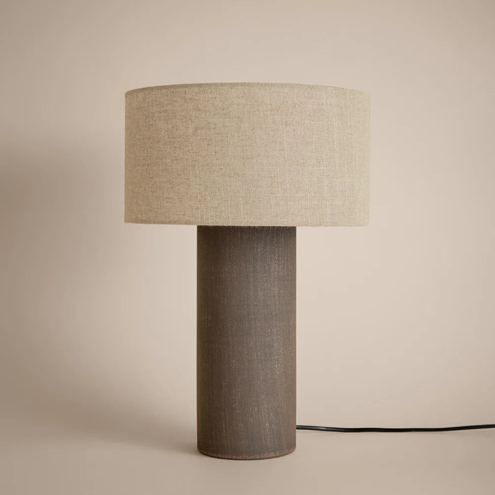 FINN TALL TABLE LAMP – AGED BRASS, ESPRESSO BROWN, OLIVE & SANDSTONE by Yard