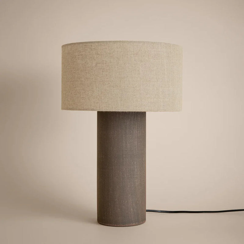 FINN TALL TABLE LAMP – AGED BRASS, ESPRESSO BROWN, OLIVE & SANDSTONE by Yard