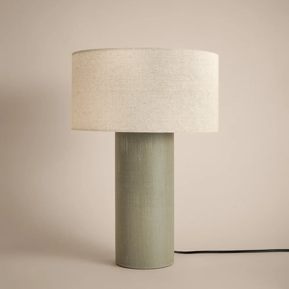FINN TALL TABLE LAMP – AGED BRASS, ESPRESSO BROWN, OLIVE & SANDSTONE by Yard