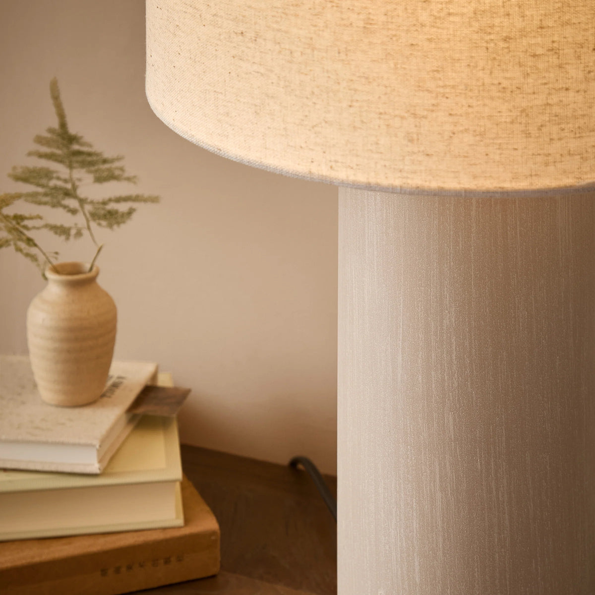 FINN TALL TABLE LAMP – AGED BRASS, ESPRESSO BROWN, OLIVE & SANDSTONE | Yard