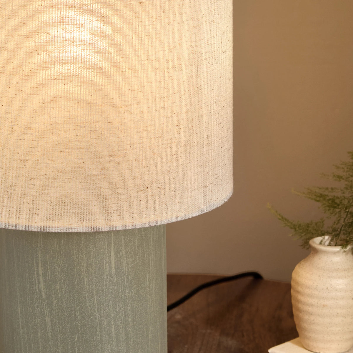 FINN TABLE LAMP – AGED BRASS, ESPRESSO BROWN, OLIVE &amp; SANDSTONE | YARD