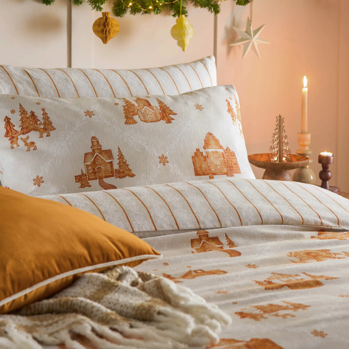 GRETEL BRUSHED COTTON DUVET COVER SET – CLOUD DUST by Furn