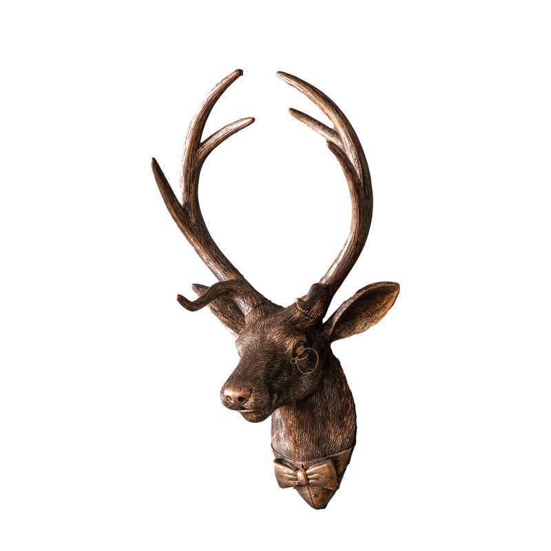 SIR CAMERON STAG WALL DECOR – BRONZE Curated by simply Hazel