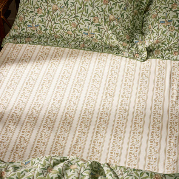 BIRD AND POMEGRANATE FITTED SHEET by William Morris at Home