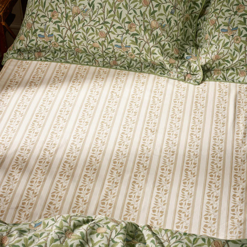 BIRD AND POMEGRANATE FITTED SHEET by William Morris at Home