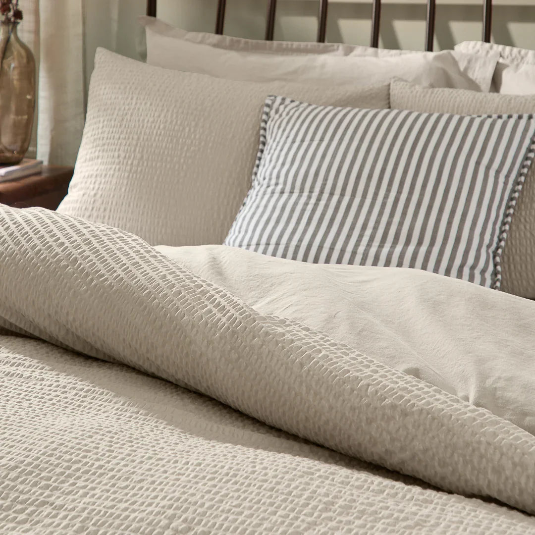 Yard (Riva Home) Duvet Cover set HEBDEN RELAXED WAFFLE DUVET COVER SET by Yard