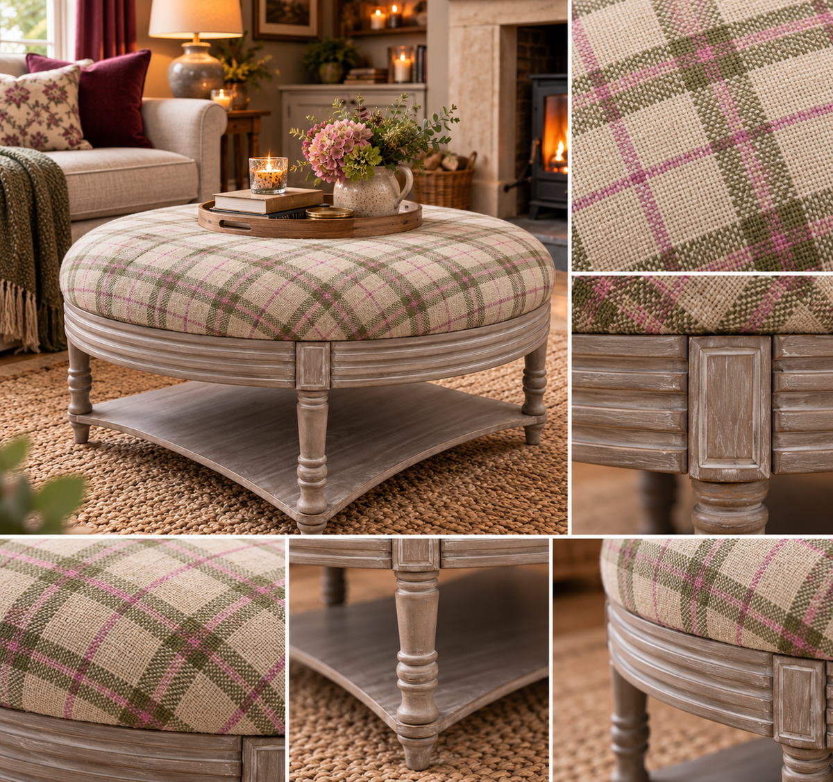 MAURICE STORAGE OTTOMAN – PAINSWICK BLOSSOM by simply Hazel | Voyage Maison