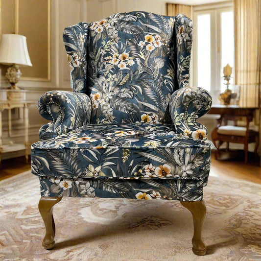 Duchess custom Irish Made kidney wingback armchair (bespoke options available)