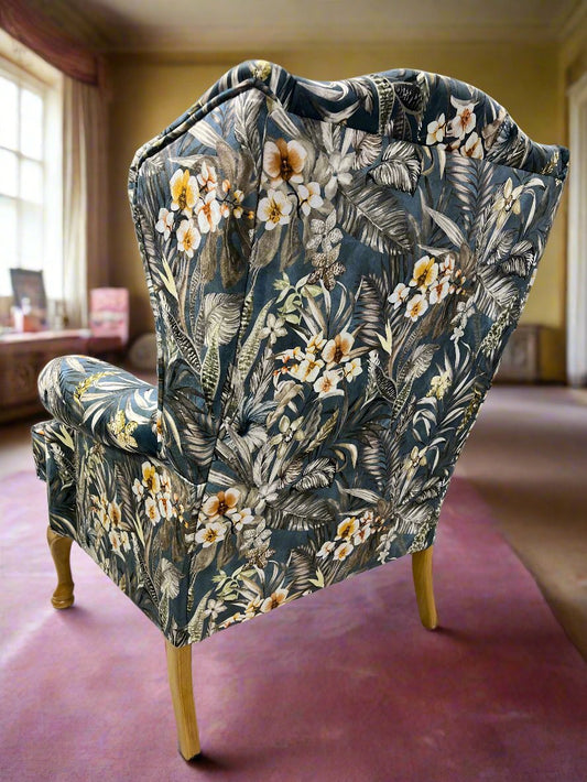 Duchess custom Irish Made kidney wingback armchair (bespoke options available)