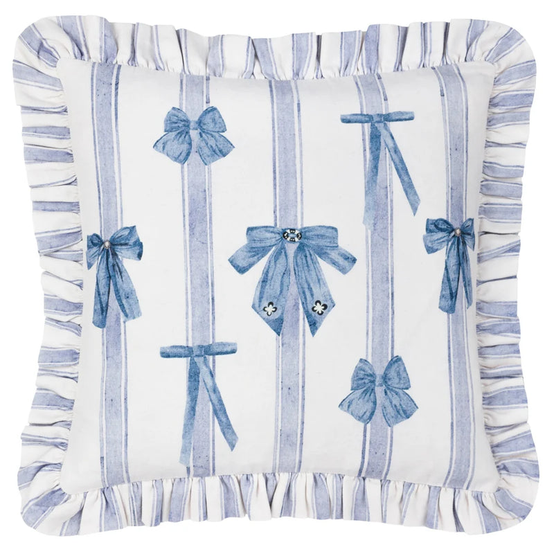 NOORTJE RUFFLE BOWS PRINTED CUSHION Multicolour by Furn