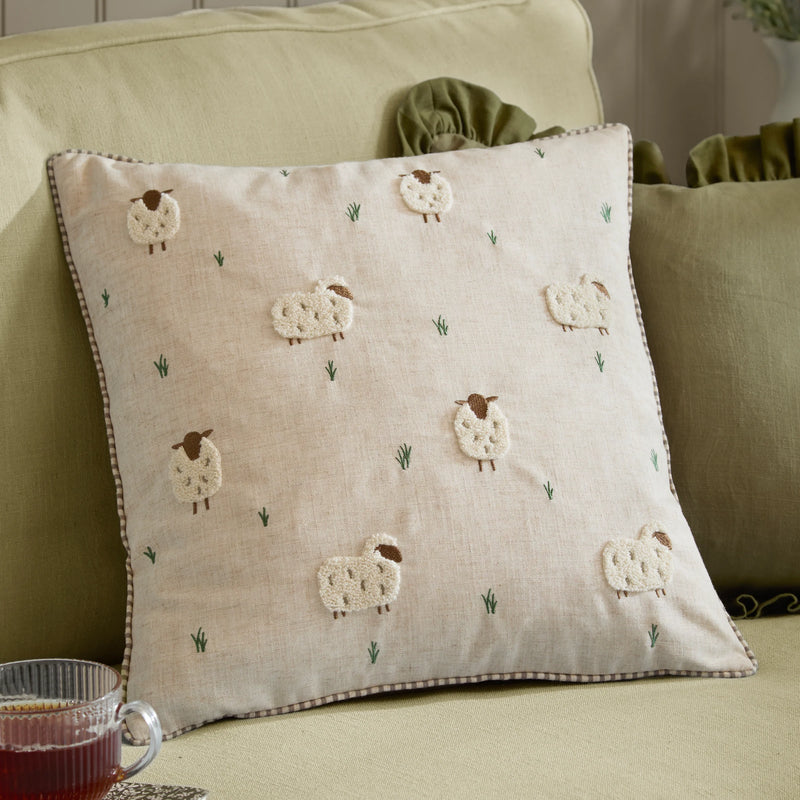 RAMBLE SHEEP TUFTED CUSHION Natural by Wylder