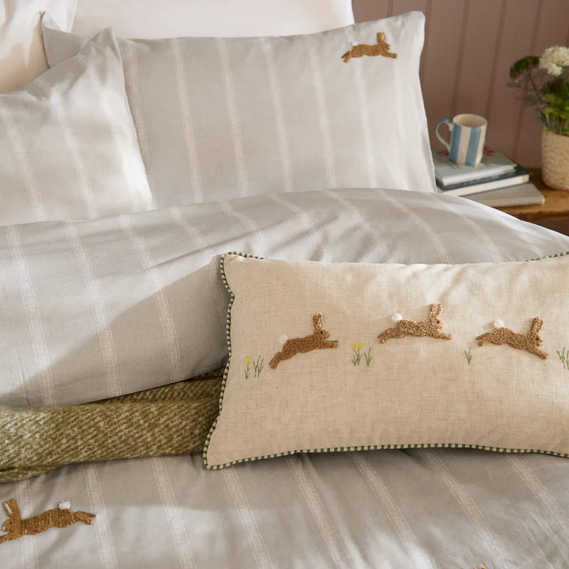 RAMBLE HARES 100% COTTON DUVET COVER SET by Wylder