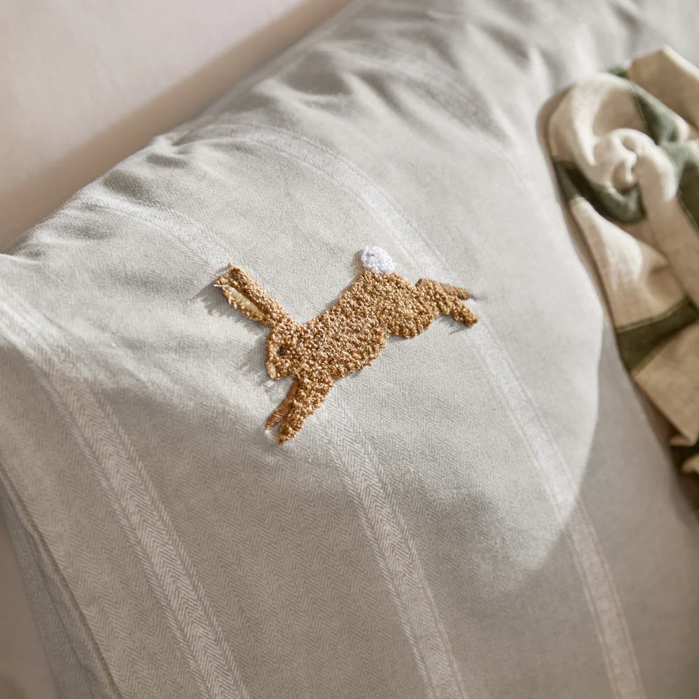 RAMBLE HARES 100% COTTON DUVET COVER SET by Wylder