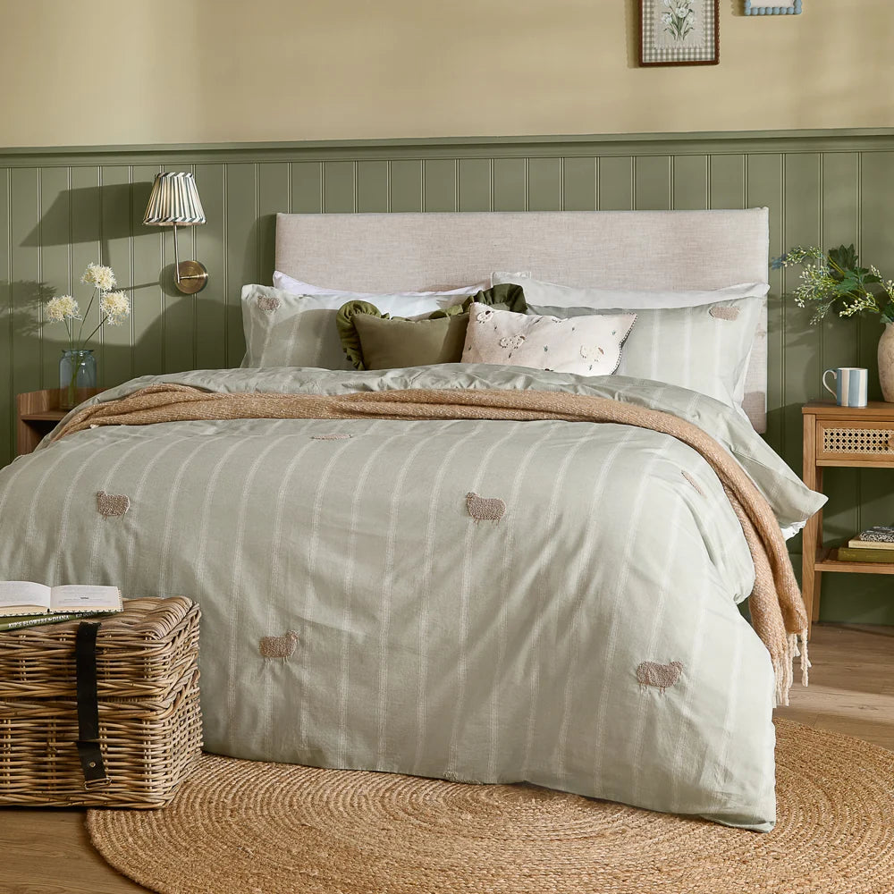 RAMBLE SHEEP 100% COTTON DUVET COVER SET by Wylder