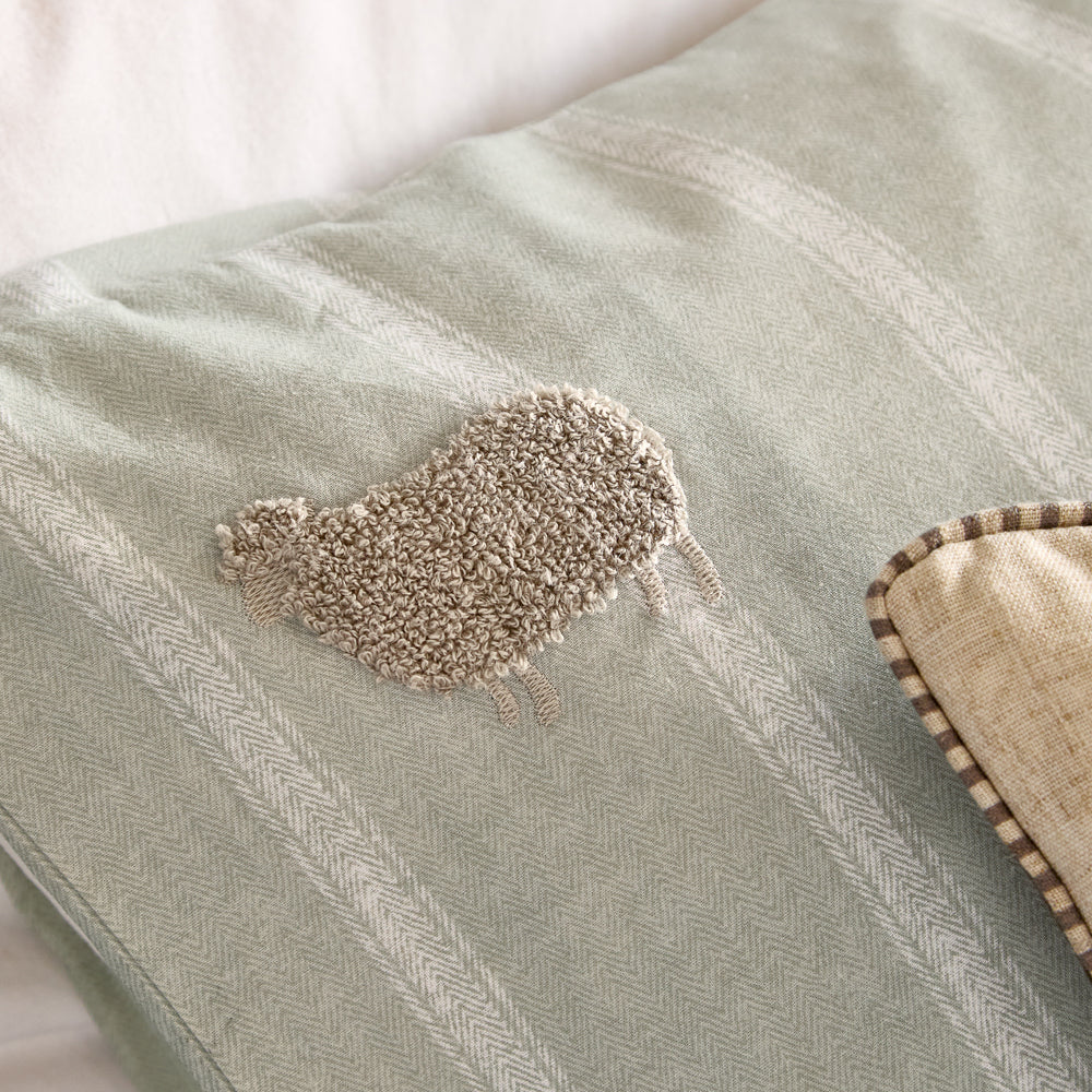 RAMBLE SHEEP 100% COTTON DUVET COVER SET by Wylder