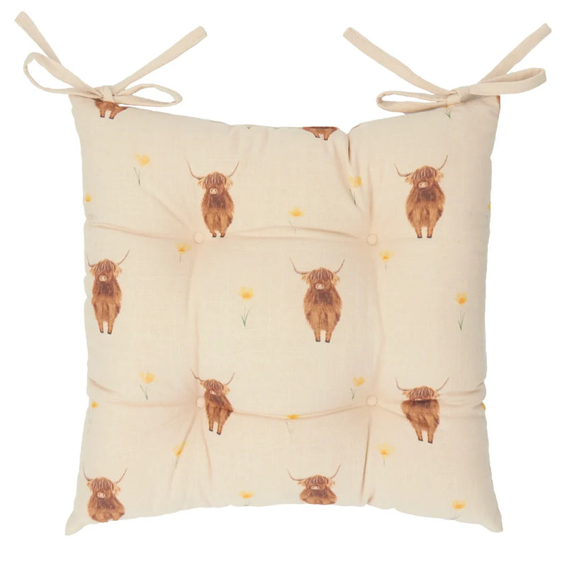 RAMBLE HIGHLAND COW SEAT PADS Natural by Wylder