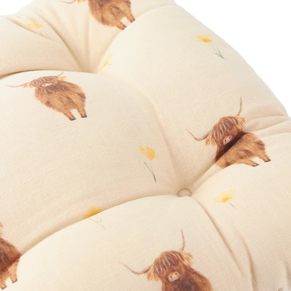 RAMBLE HIGHLAND COW SEAT PADS Natural by Wylder
