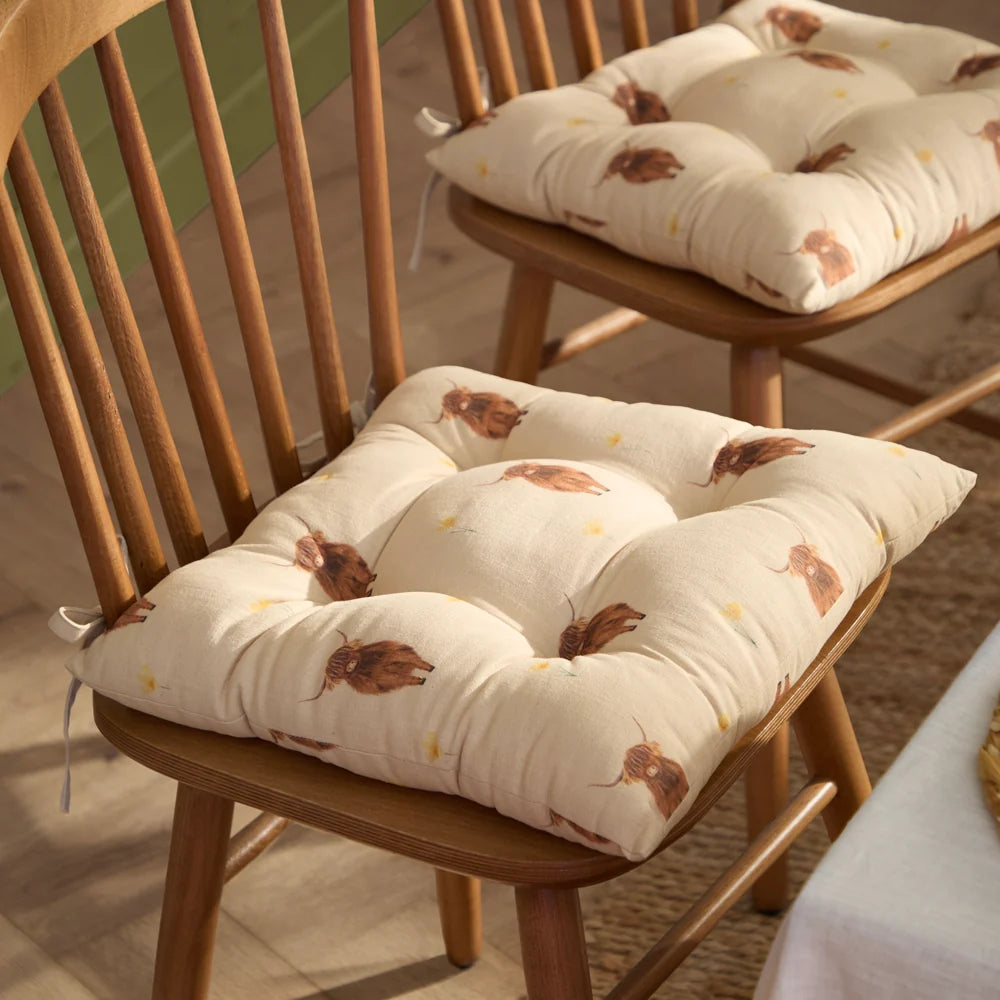 RAMBLE HIGHLAND COW SEAT PADS Natural by Wylder