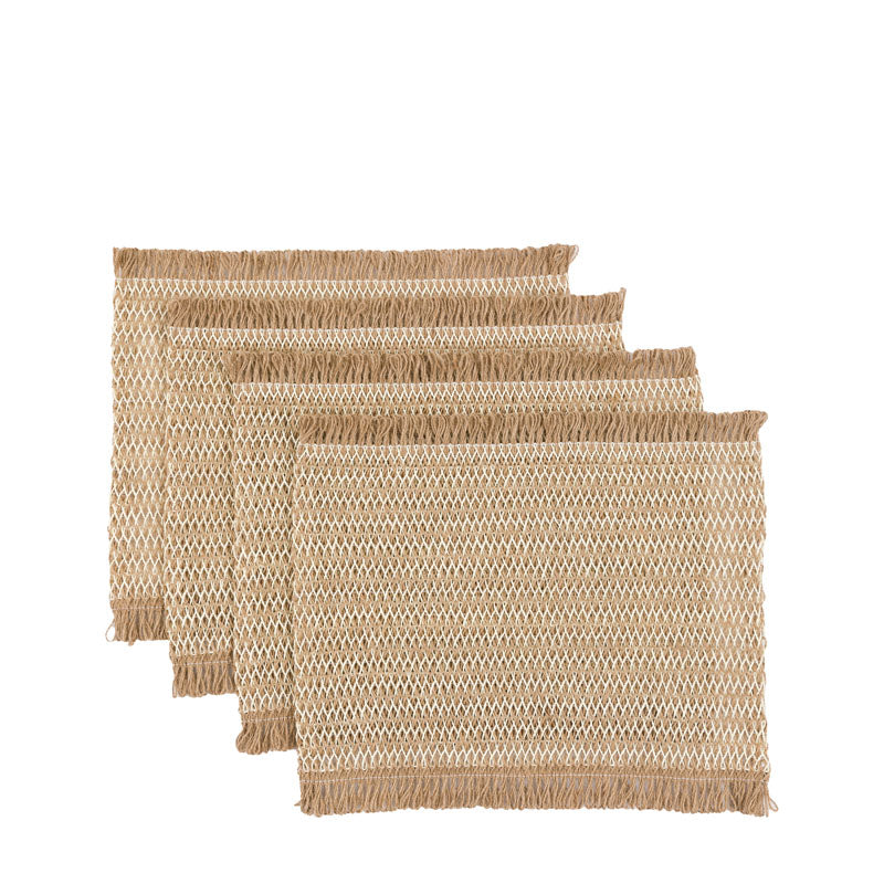 STRIPED JUTE PLACEMATS – SET OF 4 | Ella James