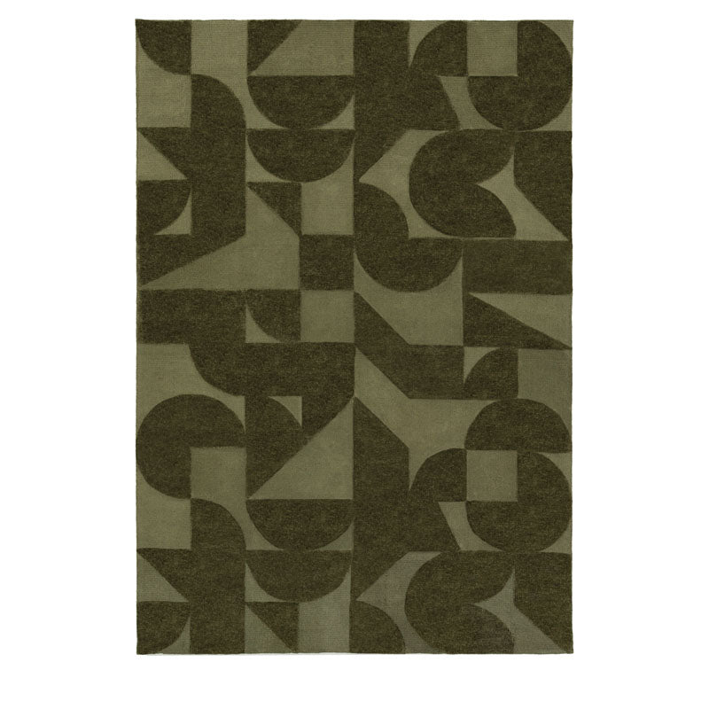 CORTLAND BLOCK RUG – OLIVE & NUTMEG  | Gallery