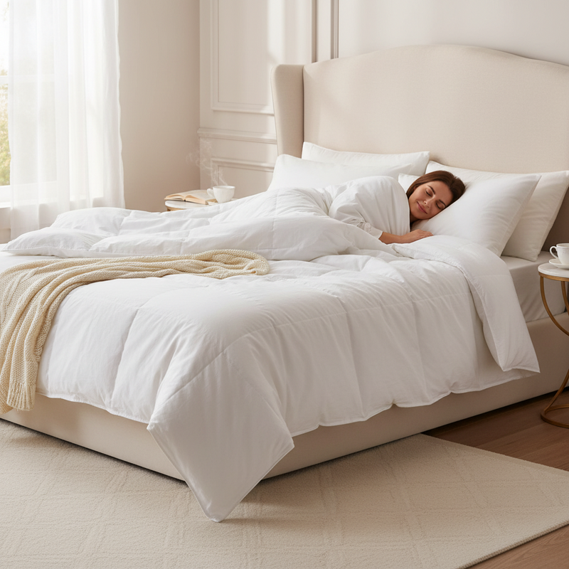 SIMPLY SLEEP DUCK FEATHER & DOWN DUVET – 10.5 TOG by Gallery Direct