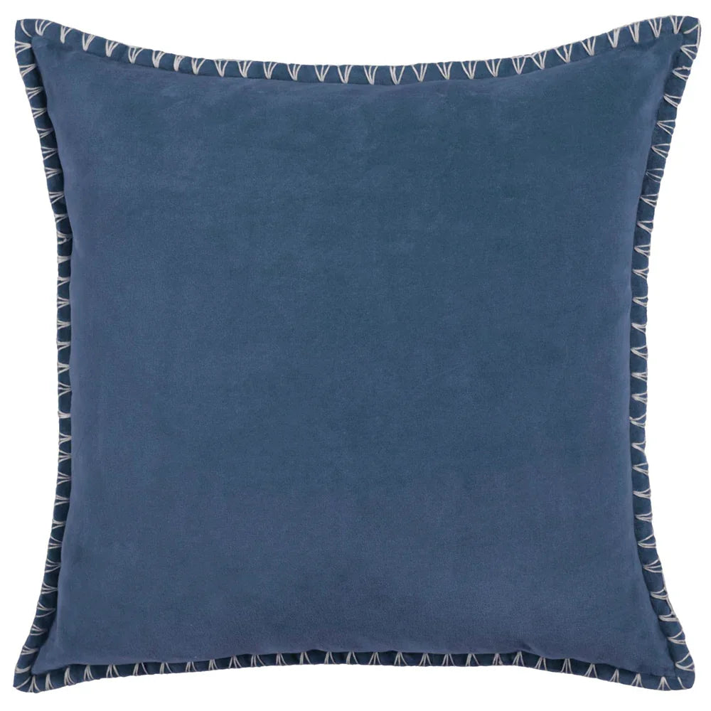 STITCH EMBROIDERED FEATHER FILLED CUSHION by ADDITIONS (Voyage Maison)