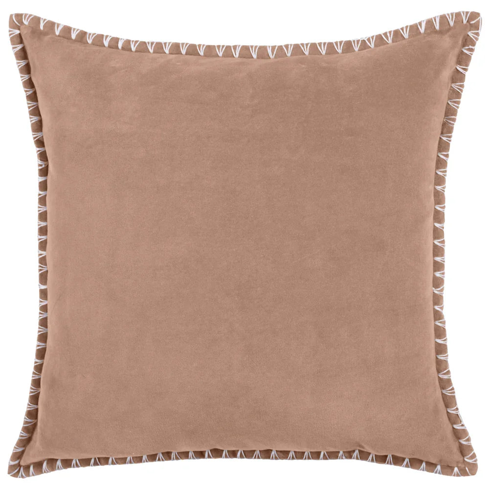 STITCH EMBROIDERED FEATHER FILLED CUSHION by ADDITIONS (Voyage Maison)