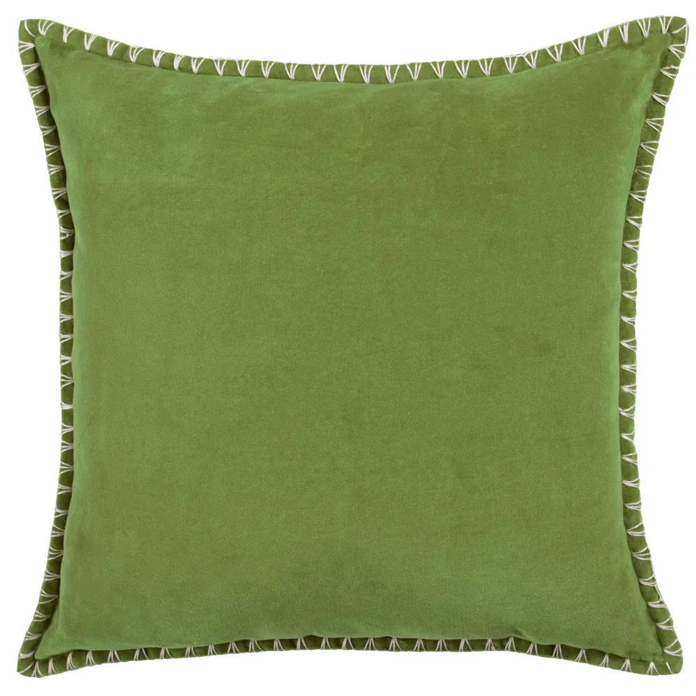 STITCH EMBROIDERED FEATHER FILLED CUSHION by ADDITIONS (Voyage Maison)