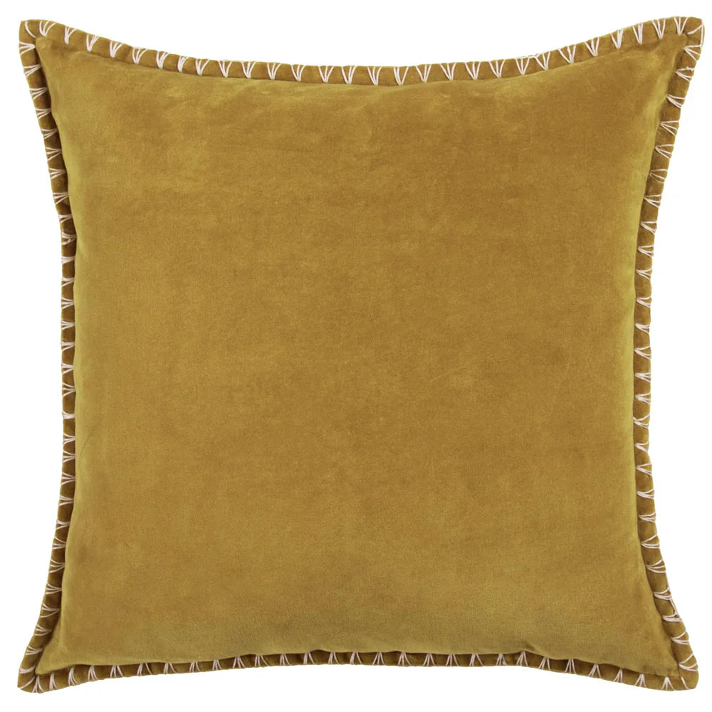 STITCH EMBROIDERED FEATHER FILLED CUSHION by ADDITIONS (Voyage Maison)