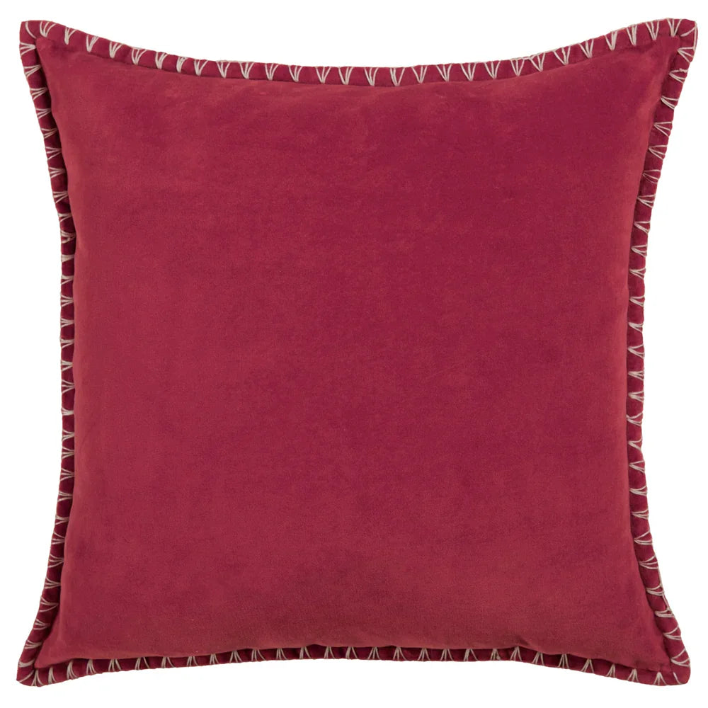 STITCH EMBROIDERED FEATHER FILLED CUSHION by ADDITIONS (Voyage Maison)