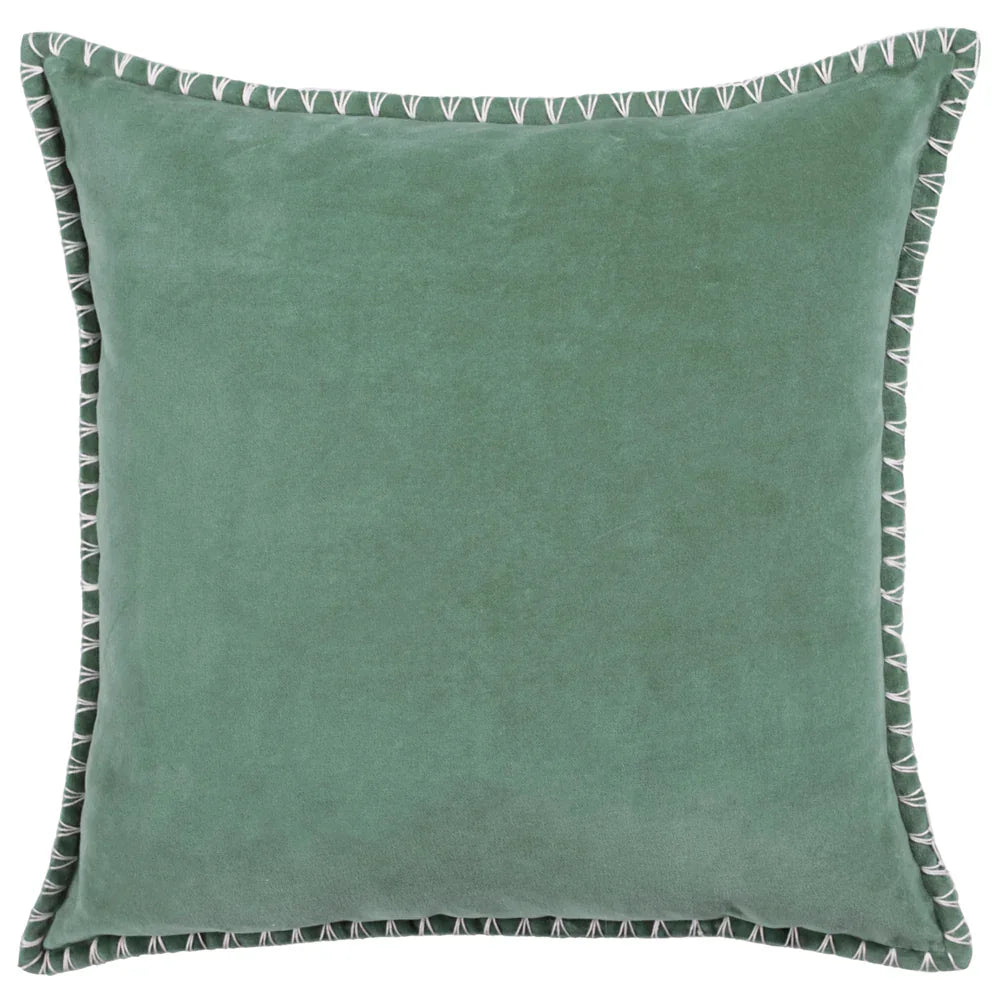 STITCH EMBROIDERED FEATHER FILLED CUSHION by ADDITIONS (Voyage Maison)