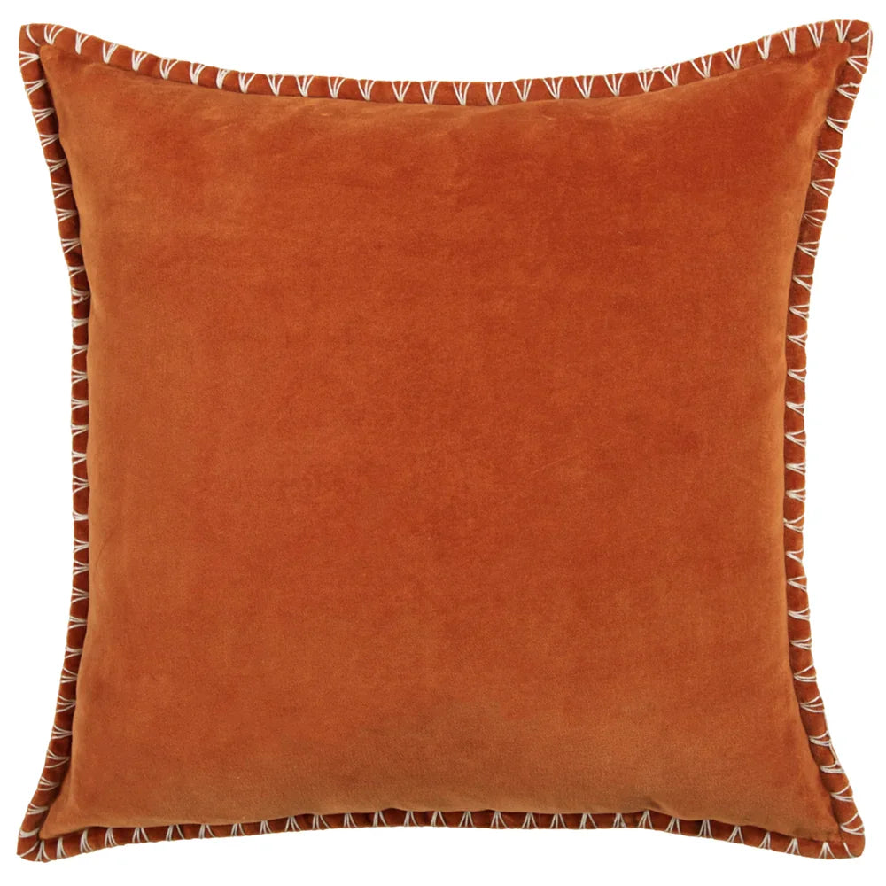 STITCH EMBROIDERED FEATHER FILLED CUSHION by ADDITIONS (Voyage Maison)