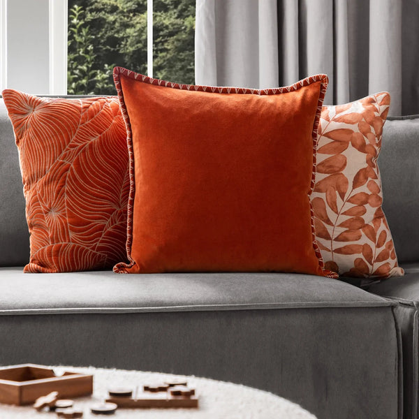 STITCH EMBROIDERED FEATHER FILLED CUSHION by ADDITIONS (Voyage Maison)