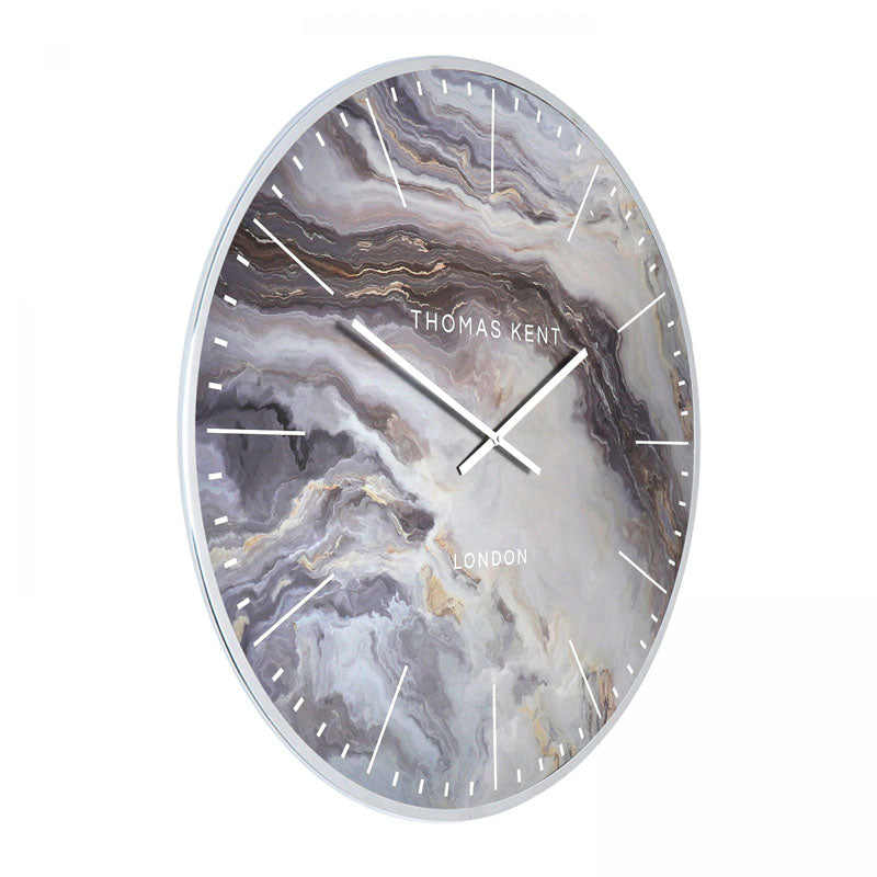 OYSTER LARGE GRAND CLOCK – GLACIER & BRONZE Curated by simply Hazel