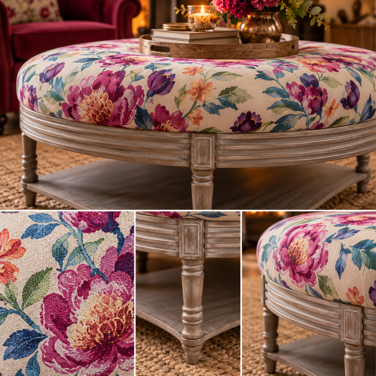 MAURICE STORAGE OTTOMAN – NATURE VIBES by simply HAZEL x Voyage Maison