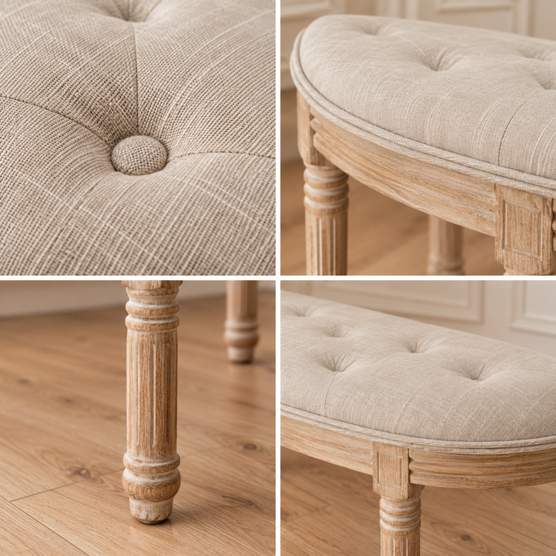 ANNETTE BENCH IN NATURAL by Voyage Maison