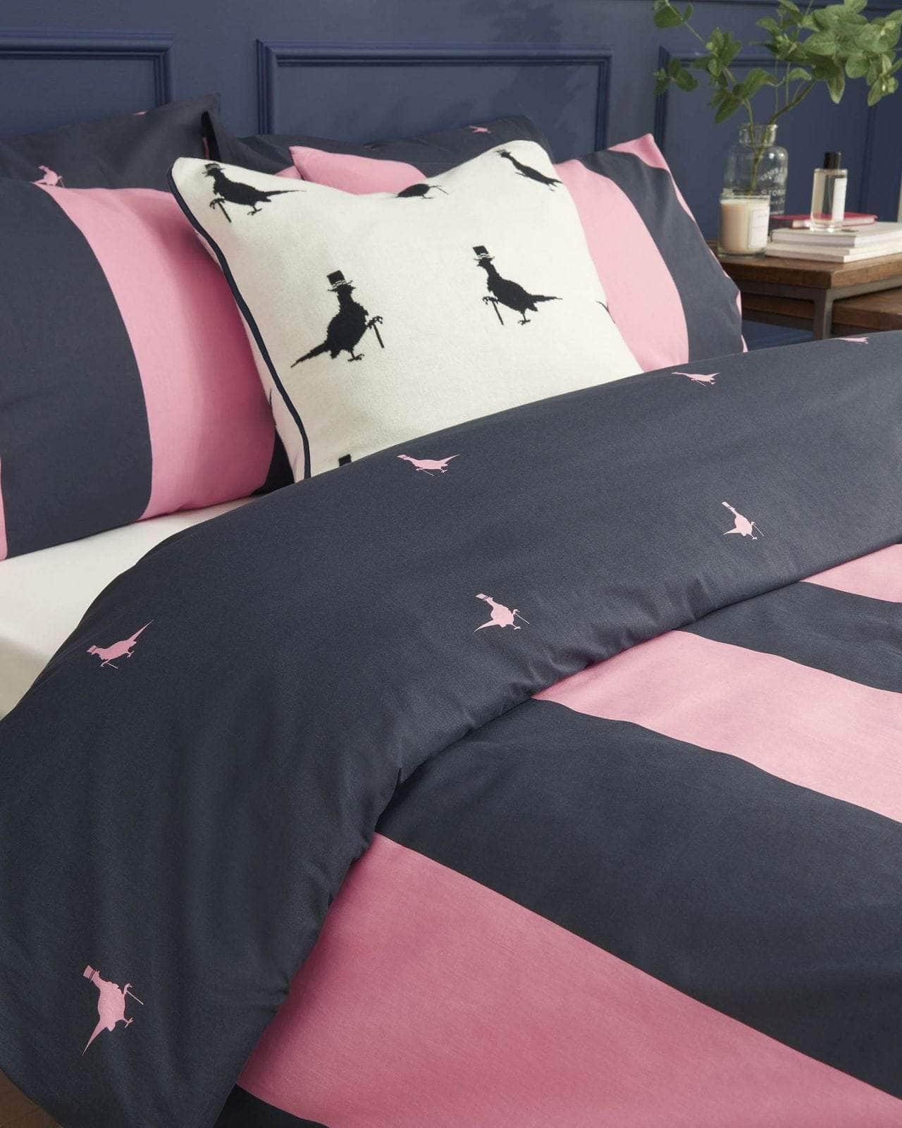 Ashley Wilde Bedspread Jack Wills Heritage Stripe Navy-Pink Bedding