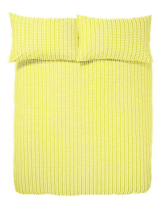 Ashley Wilde Bedspread Tiny Stem Yellow Bedding by Orla Kiely