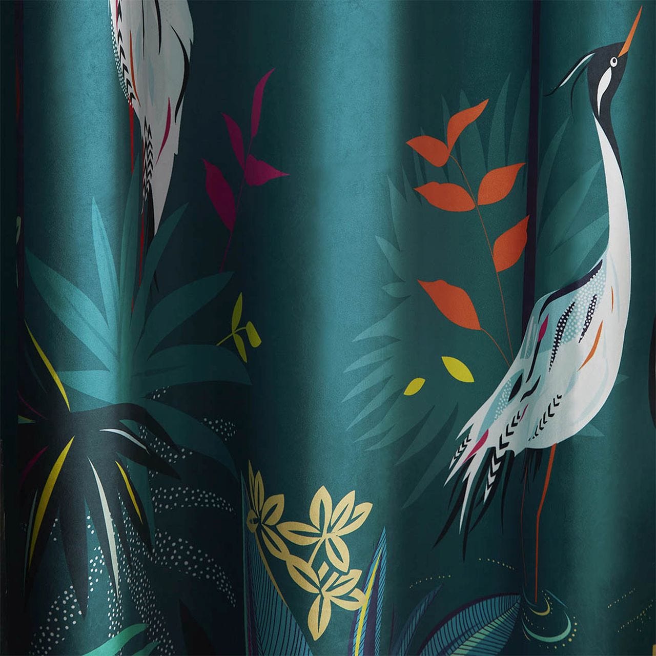 Ashley Wilde Designs Curtains Teal Heron Teal Curtains by Sara Miller (Eyelet)