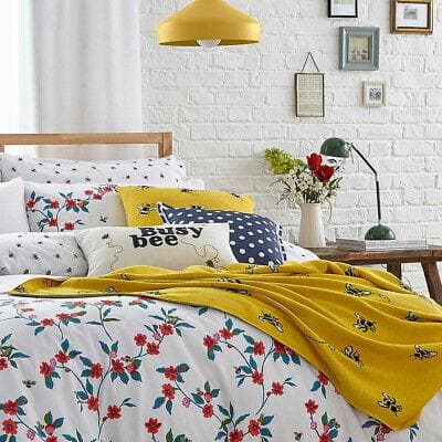 Ashley Wilde Throw Cath Kidston Honey Bee Yellow Throw (125cm x 150cm)