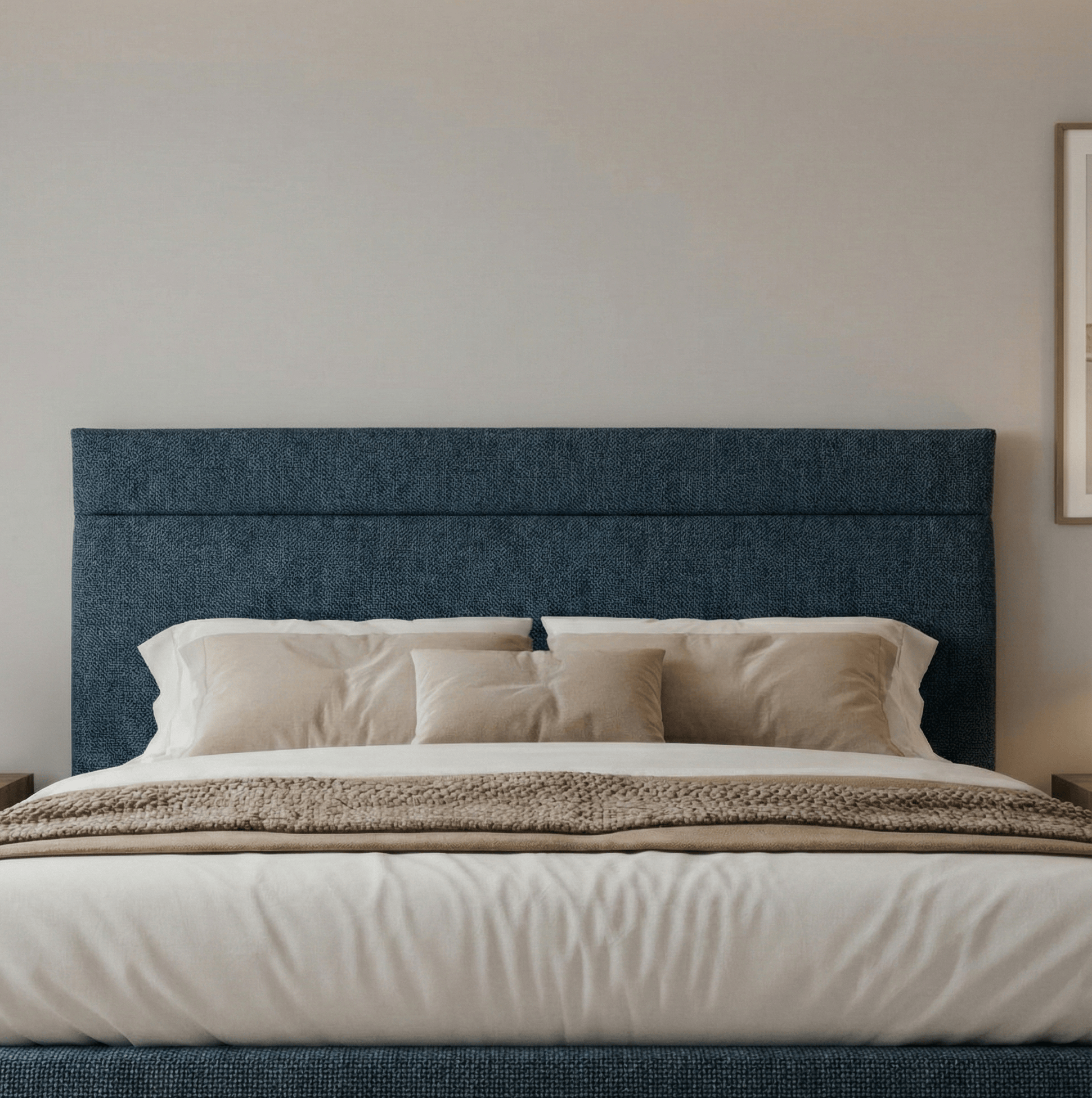 Aurora Aurora Headboard Single 3ft / Airforce Blue AURORA STANDARD MILAN 27" HEADBOARD by Aurora