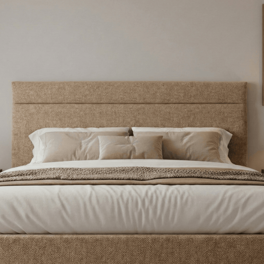 Aurora Aurora Headboard Single 3ft / Wool Latte AURORA STANDARD MILAN 27" HEADBOARD by Aurora